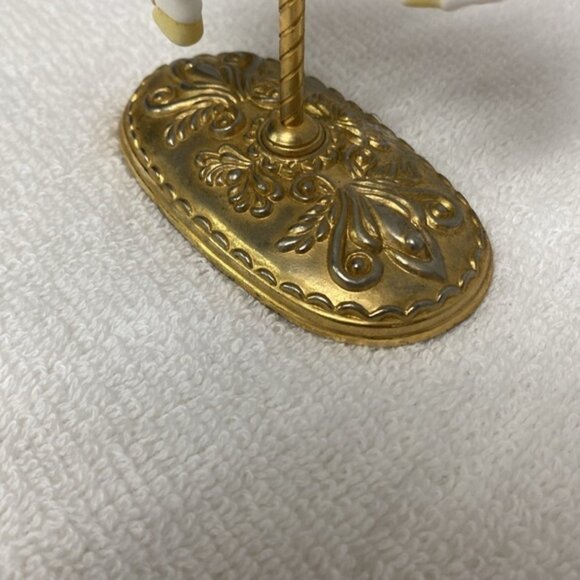 Vintage Scarborough Fair Santa Clause on a unicorn carousel with jewel accents - Picture 3 of 10